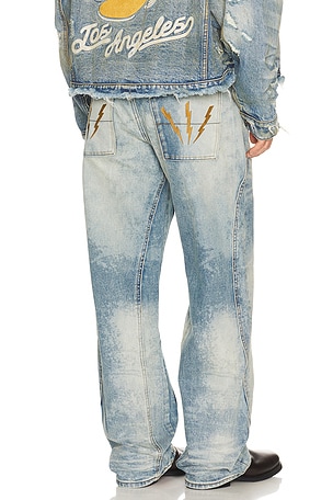 Double Knee Bolt Denim Jeans Diet Starts Monday