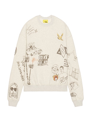 Doodle Crew Neck Sweatshirt Diet Starts Monday