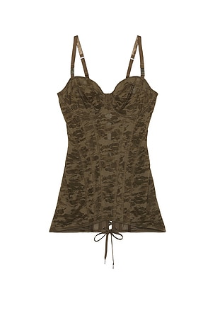 X Savage C Camo Lace Corset Slip Diesel