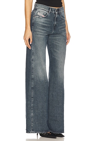 Diesel Akemi Wide Leg Jeans in Blue