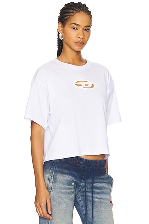 Diesel Cropped T-Shirt in White