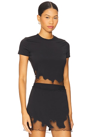 Diesel Inlay Top in Black