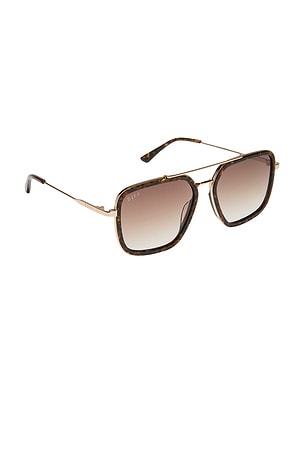 DIFF EYEWEAR Jordan Sunglasses in Brown