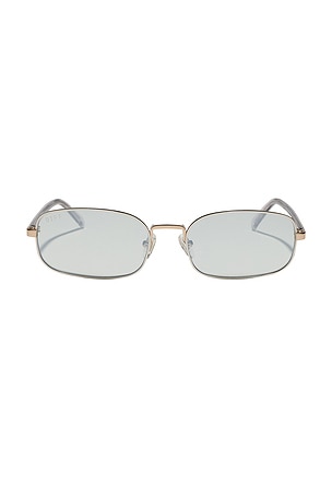 X Rachael Kirkonnell Metal Rectangle Sunglasses DIFF EYEWEAR