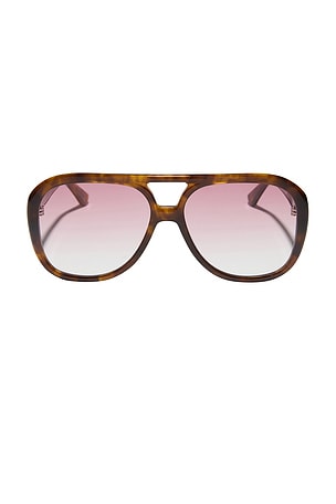 X For Love & Lemons Acetate Aviator Sunglasses DIFF EYEWEAR