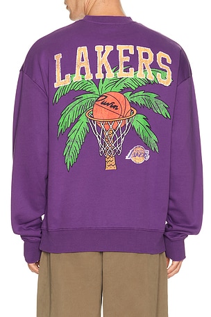 x Lakers Crew Fleece Sweatshirt Duvin Design