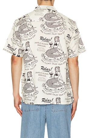 Duvin Design Relax Button Up Shirt in Cream