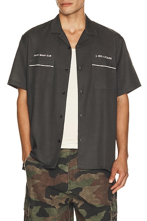 Duvin Design Gator Buttonup in Black. Size M. Also