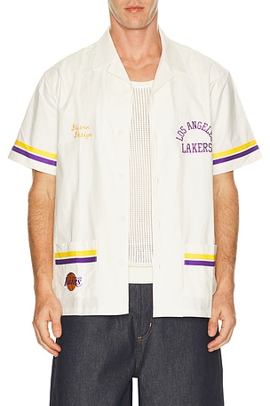 x Lakers Button Up Shirt Duvin Design