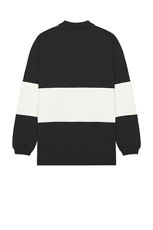 Duvin Design Genuine Leisure Long Sleeve Polo in Black