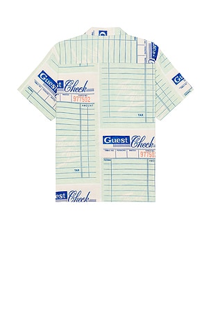 Duvin Design Bar Tab Button Up Shirt in Green