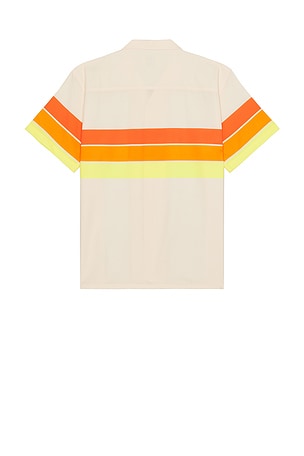 Duvin Design Horizon Button Up Shirt in Orange