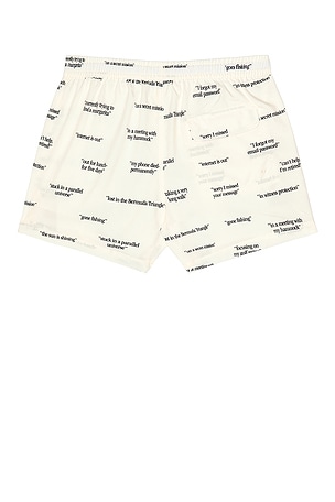 Duvin Design Auto Reply Swim Short in Cream