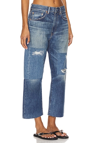 Denimist Haisley Slouch Boyfriend Jeans in Blue. Size 30. Also