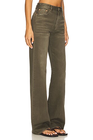 Denimist Dena Wide Leg Jeans in Olive
