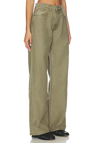 Denimist Teri Wide Leg Jeans in Olive