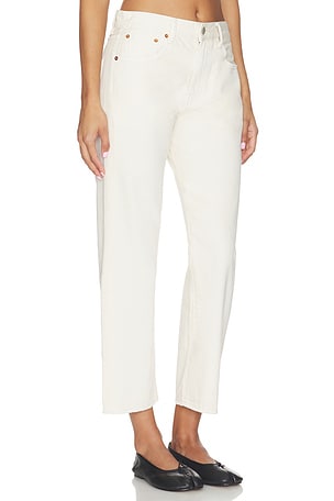 Denimist Lucy Boyfriend Jean in Cream. Size 28. Also