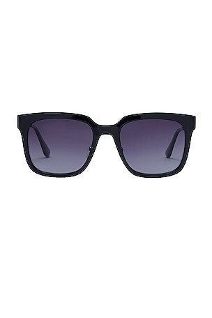 Becky G Black Sunglasses Dime optics | becky g sunglasses 033 oversized polarized  main image 2