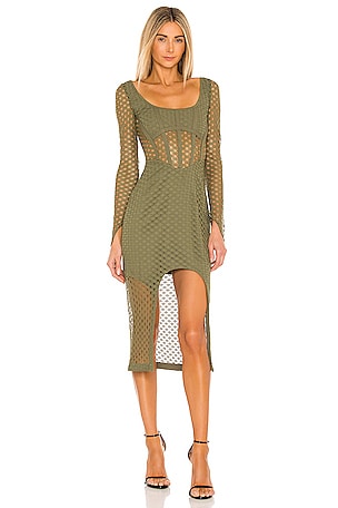 Dion Lee Crochet Lace Dress in Washed Olive | REVOLVE Dion Lee Crochet Lace Dress in Washed Olive | REVOLVE