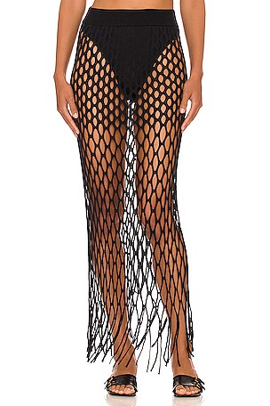 Dion Lee Reef Net Skirt in Black | REVOLVE
