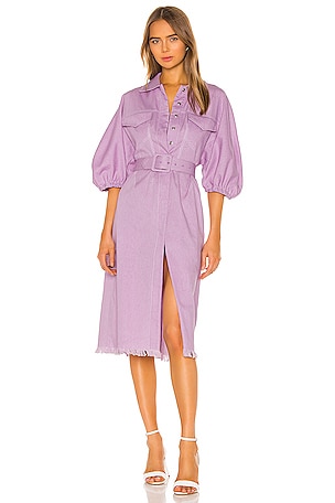 Divine Heritage Shirt Dress in Lavender | REVOLVE