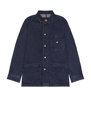 Dickies Denim Chore Coat in Denim-Medium