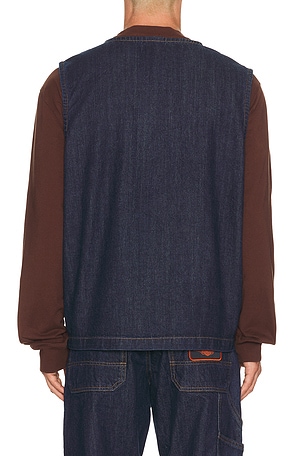 Dickies x Harley Davidson Denim Vest in Blue