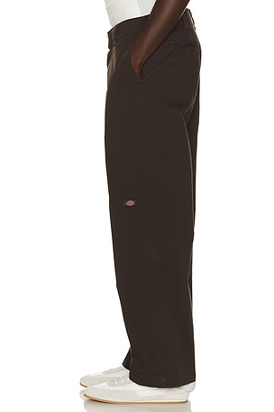 Dickies Worn in Double Knee Work Pant in Brown