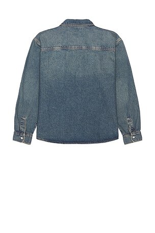 Dickies Mechanic Long Sleeve Denim Shirt in Blue