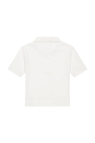 DL1961 Short Sleeve Toddler Polo in White