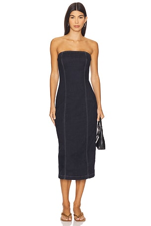 Esme Strapless Midi Dress DL1961