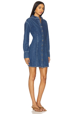 DL1961 Lisette Shirt Dress in Blue
