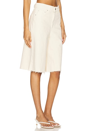 DL1961 Lucila High Rise Short in Ivory