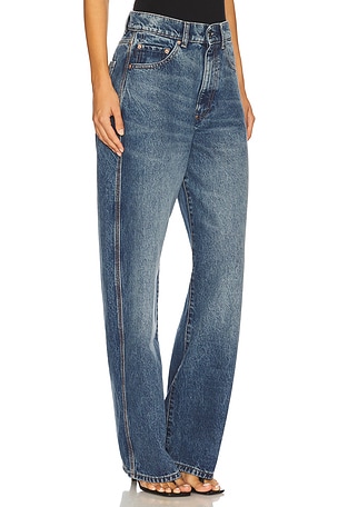 DL1961 Taylor Ultra High Rise Relaxed Barrel Jeans in Blue