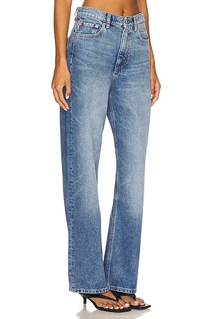 DL1961 Karmine High Rise Refined Wide Leg Jeans in Blue