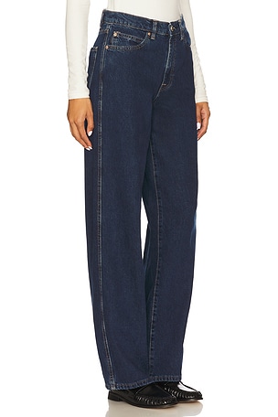 DL1961 Kaylen High Rise Soft Curve Straight Jeans in Blue