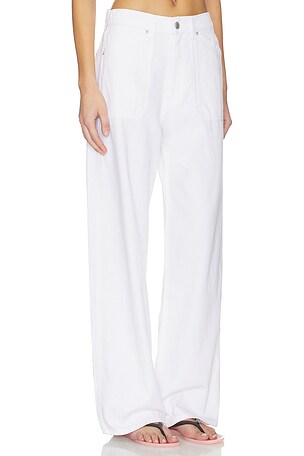 DL1961 Taylor Aura High Rise Relaxed Barrel Jeans in White