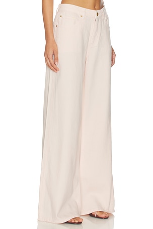 DL1961 Alex Low Rise Baggy Wide Leg Jeans in Pink