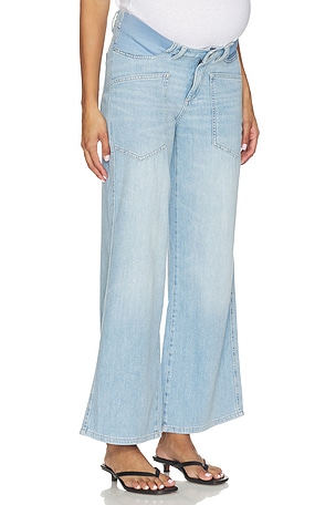 X Bumpsuit Hepburn Wide Leg High Rise Maternity Jeans DL1961