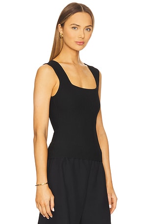 DL1961 Square Neck Instasculpt™ Top in Black