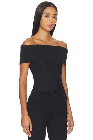 DL1961 Off Shoulder Top in Black