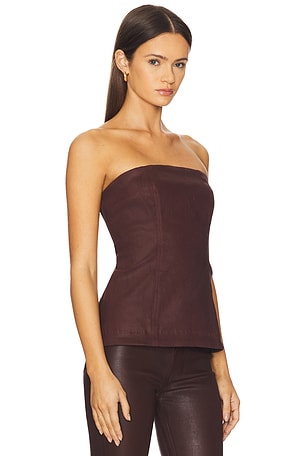 DL1961 Bustier Top in Red