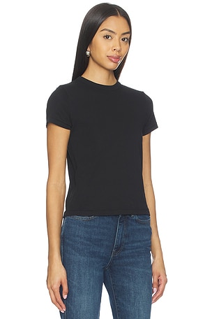 DL1961 Shrunken Tee Shirt in Black