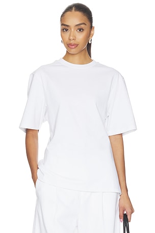 DL1961 Girlfriend Tee in White. Size L. Also