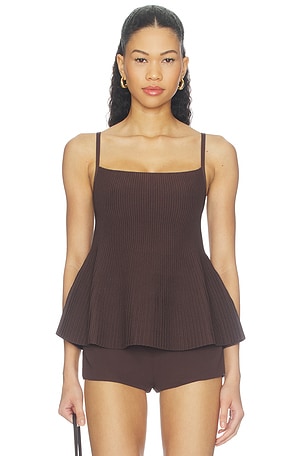 Peplum Instasculpt Rib Tank DL1961