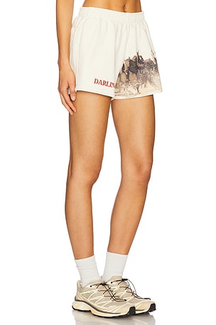 Darlin Wild Sweatshort in Cream