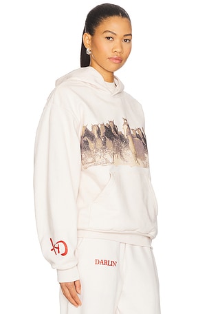 Darlin Wild Hoodie in Cream