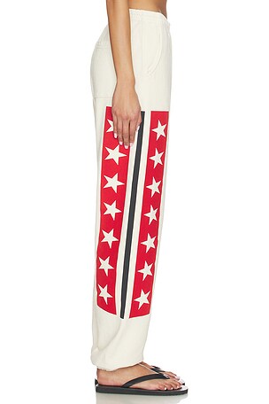 Darlin Spangled Jogger Sweatpant in Ivory