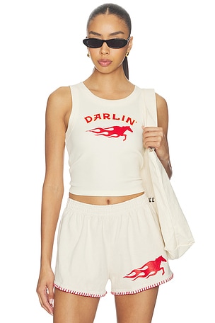 HOT BRONC CROP タンクトップ Darlin