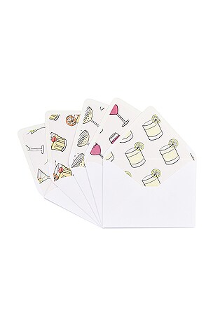Dear Annabelle Happy Hour Notecard Set in White